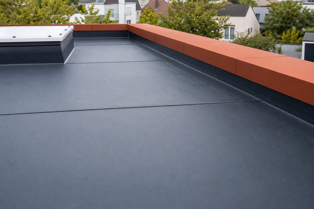 Exemple : membrane d'étanchéité sur toiture plate